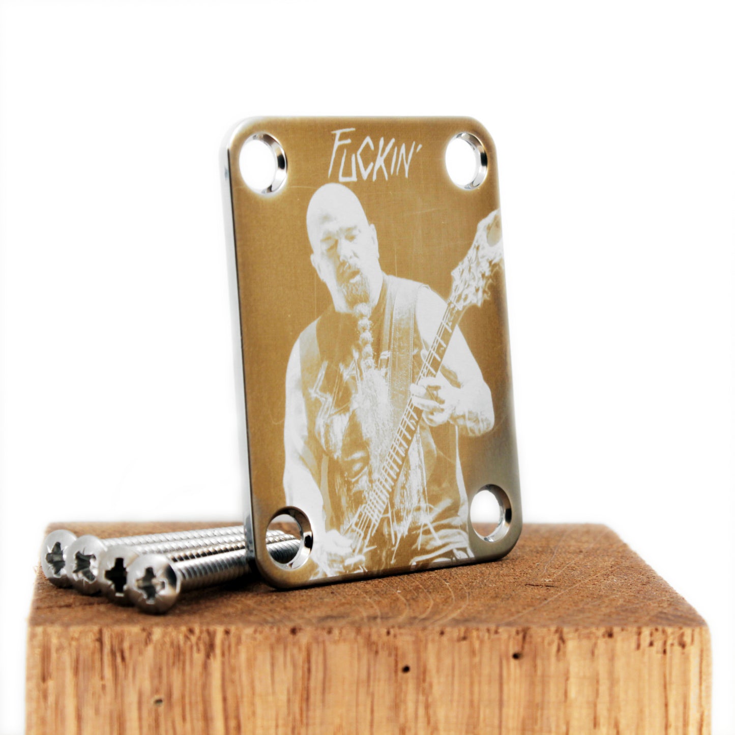 Custom Guitar Neck Plate - A Unique Canvas of Expression - Fender size