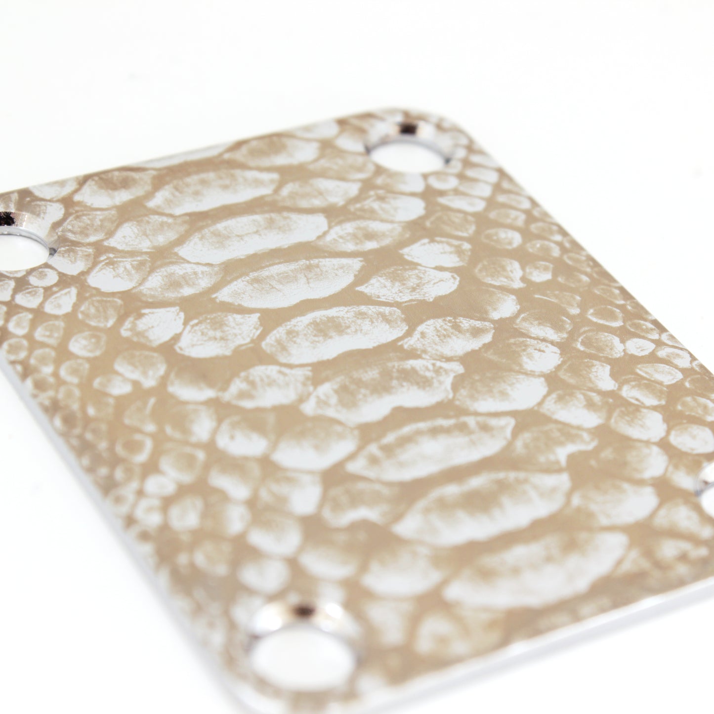 Guitar neck plate - Snake skin - Fender size