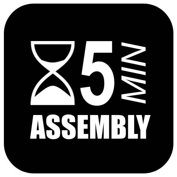 Logo 5 minutes assembly