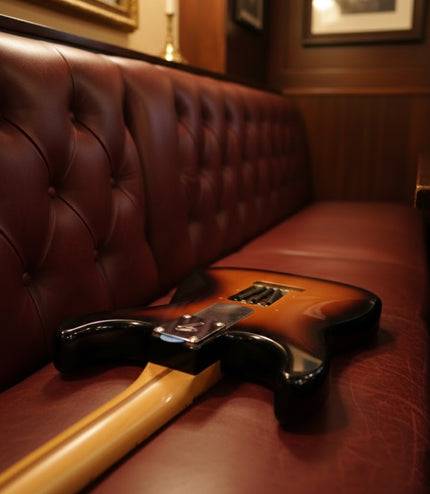 Support mural pour guitare - Effet lévitation - Compatible Fender ® et autres marques, Édition Argent