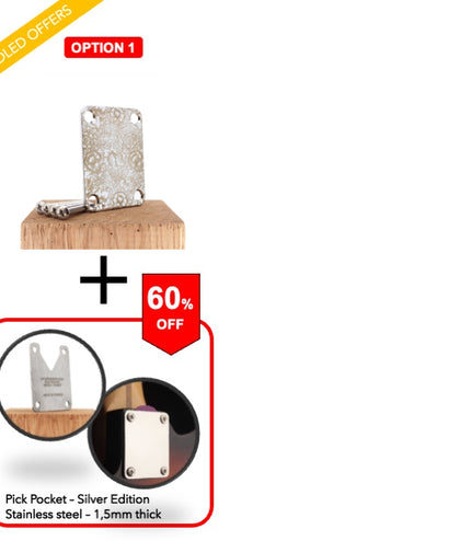 Guitar neck plate - Jungle Flowers  - A Harmonious Fusion of Art and Music - Fender size