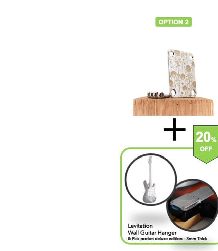 Guitar neck plate - Spring's flowers - Fender size