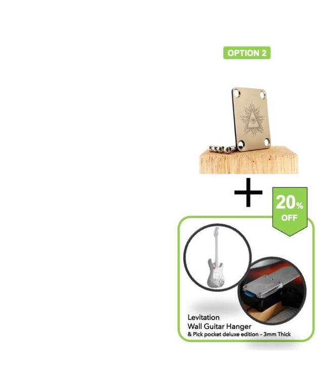 Guitar neck plate - The eye of providence - Fender size