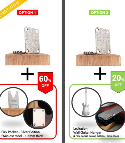 Neck Plate de guitare - Spider mécanique - Taille Fender