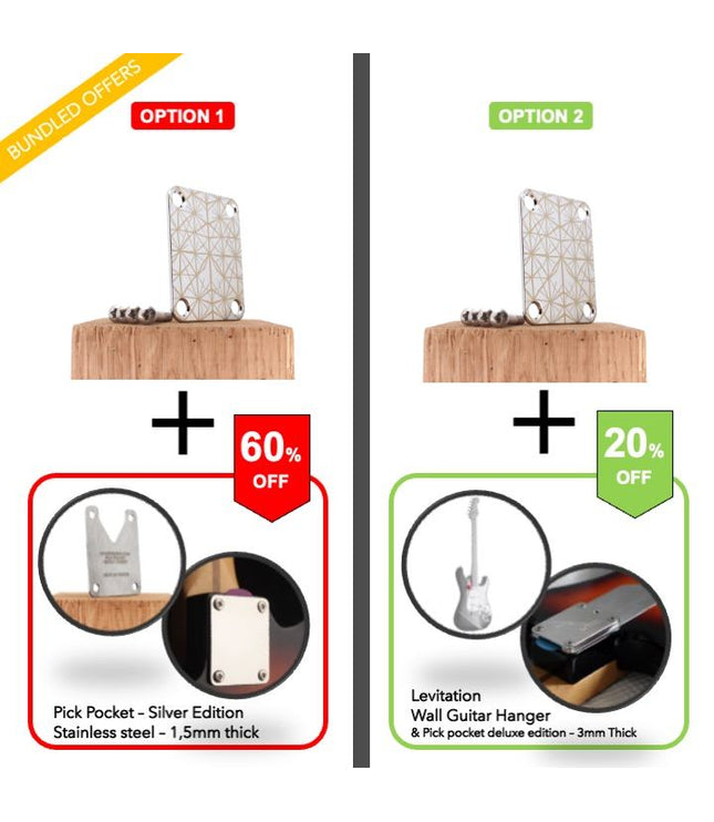 Guitar neck plate - Mechanical spider - Fender size