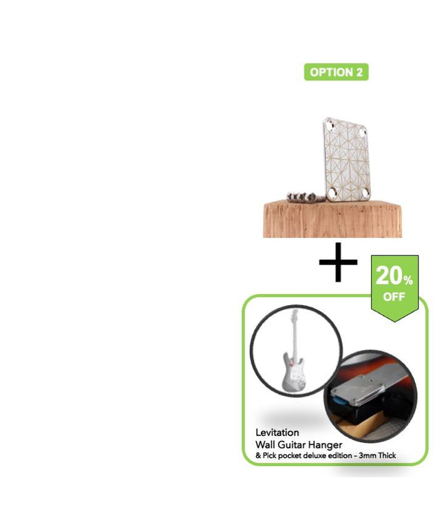 Guitar neck plate - Mechanical spider - Fender size