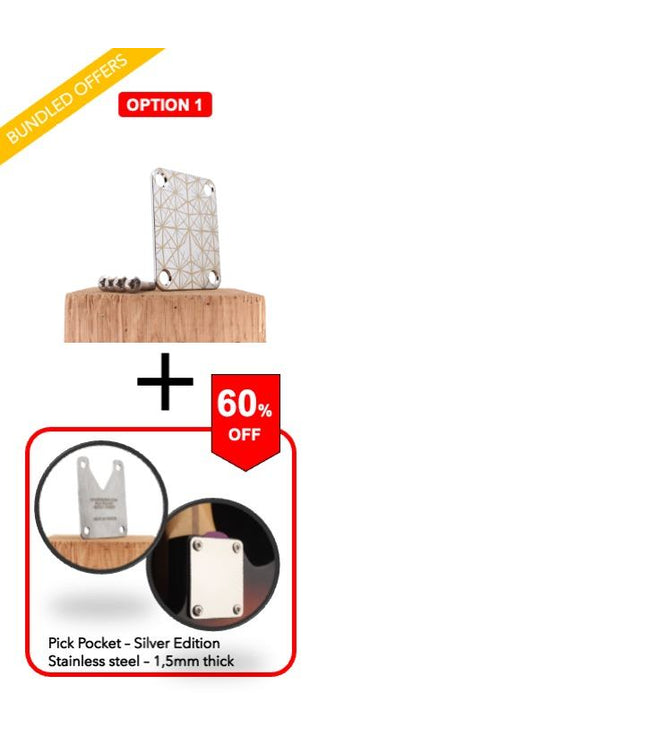 Guitar neck plate - Mechanical spider - Fender size