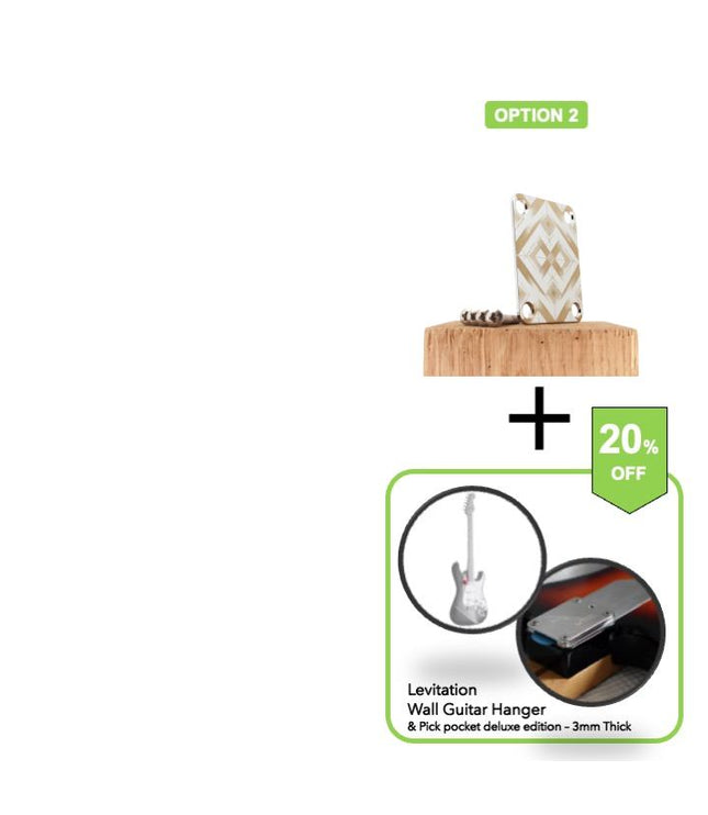 Neck Plate de guitare - Losanges infinis - Taille Fender