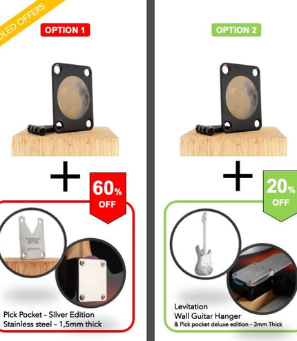 Neck Plate de guitare - Fly me to the honey moon - Taille Fender