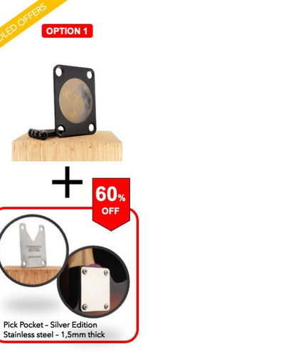 Neck Plate de guitare - Fly me to the honey moon - Taille Fender