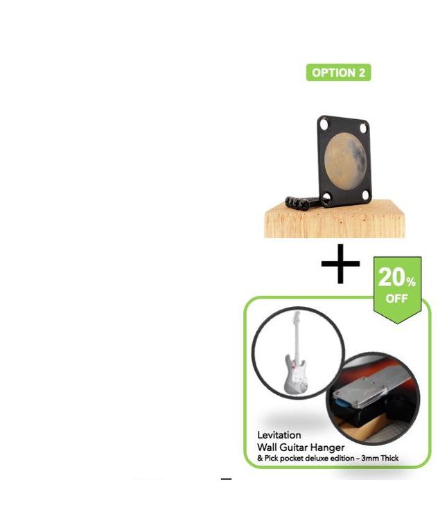 Neck Plate de guitare - Fly me to the honey moon - Taille Fender