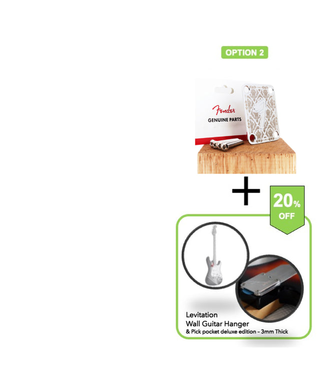 Guitar neck plate - Champagne edition - Fender Genuine upgrade