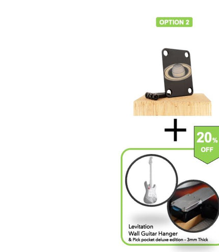 Guitar neck plate - Trip to Saturn - Fender size