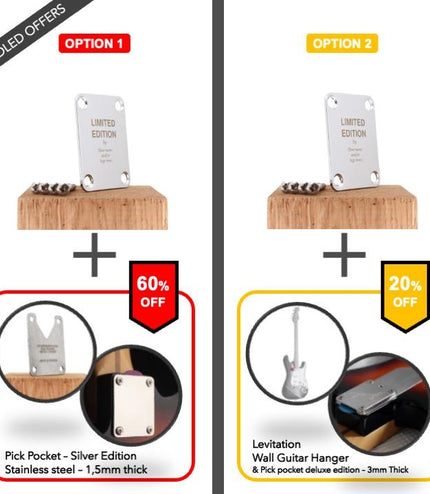 Custom Guitar Neck Plate - limited edition by