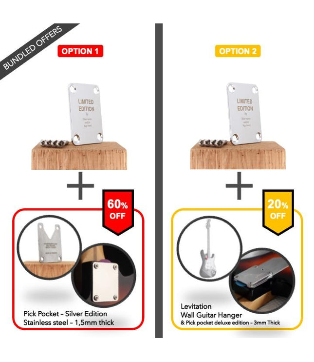 Neck Plate de guitare personnalisée - édition limitée par