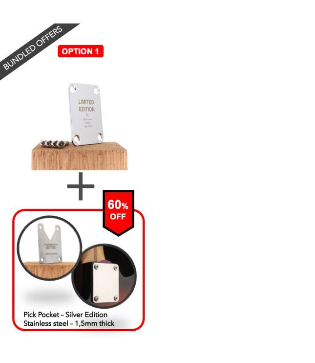 Neck Plate de guitare personnalisée - édition limitée par