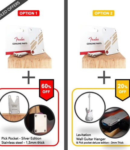 Guitar neck plate - Competition edition - Fender genuine upgrade