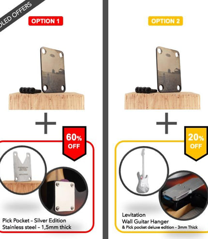 Neck Plate de guitare - John Bo, ce jour étrange - Taille Fender