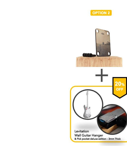 Neck Plate de guitare - John Bo, ce jour étrange - Taille Fender