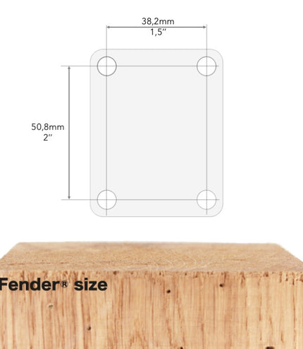 Guitar neck plate - Trip to Saturn - Fender size