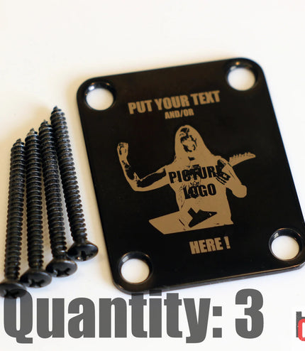 Custom Guitar Neck Plate - A Unique Canvas of Expression - Fender size