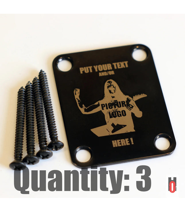 Custom Guitar Neck Plate - A Unique Canvas of Expression - Fender size
