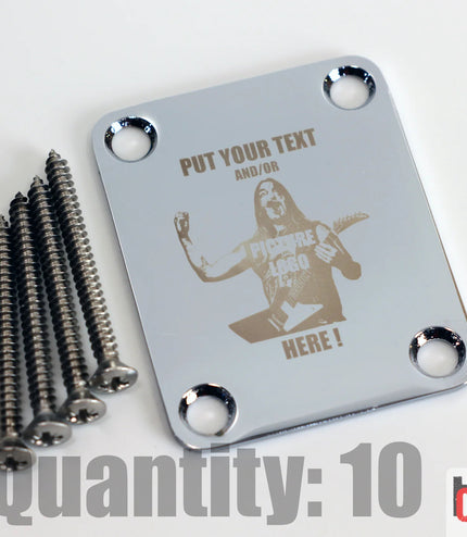 Custom Guitar Neck Plate - A Unique Canvas of Expression - Fender size