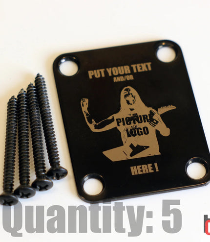 Custom Guitar Neck Plate - A Unique Canvas of Expression - Fender size