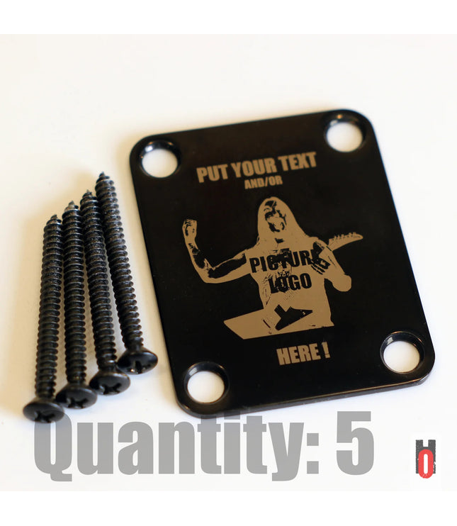 Custom Guitar Neck Plate - A Unique Canvas of Expression - Fender size