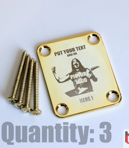 Custom Guitar Neck Plate - A Unique Canvas of Expression - Fender size