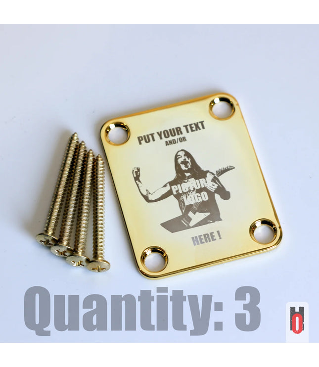 Custom Guitar Neck Plate - A Unique Canvas of Expression - Fender size