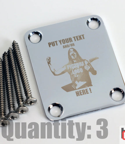 Custom Guitar Neck Plate - A Unique Canvas of Expression - Fender size