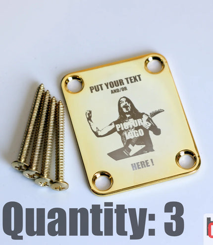 Custom Guitar Neck Plate - A Unique Canvas of Expression - Fender size