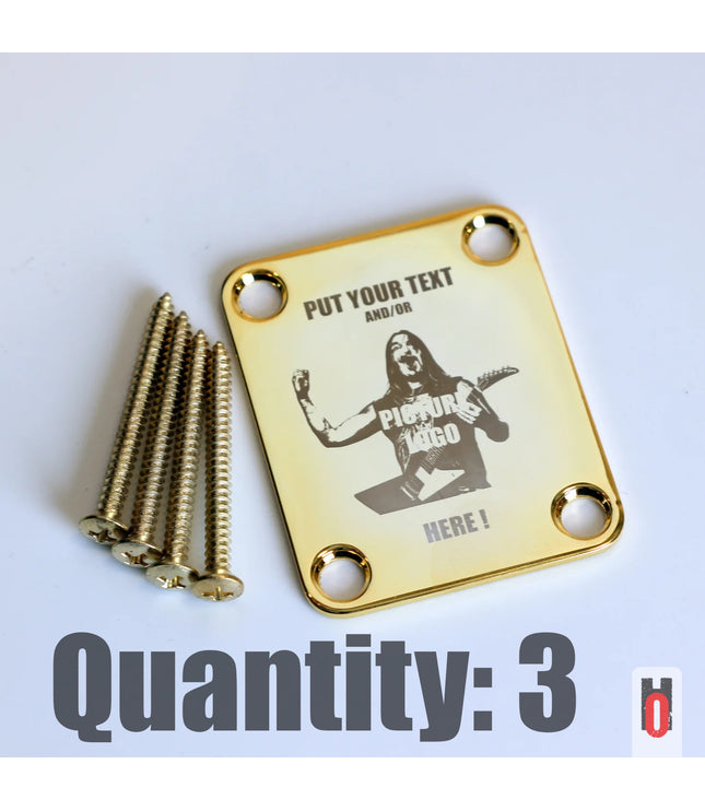 Custom Guitar Neck Plate - A Unique Canvas of Expression - Fender size