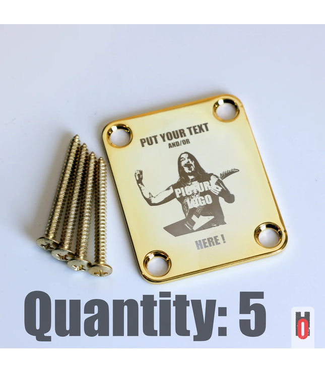 Custom Guitar Neck Plate - A Unique Canvas of Expression - Fender size