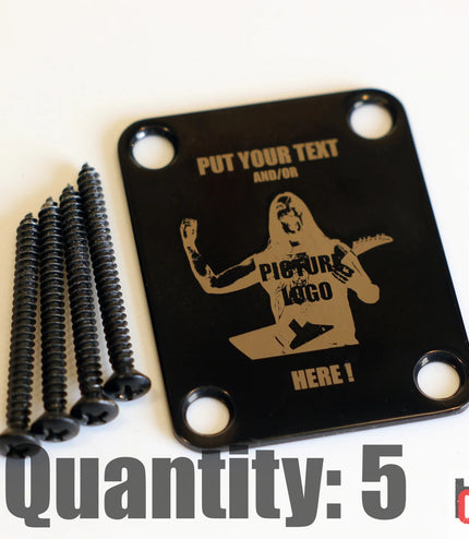 Custom Guitar Neck Plate - A Unique Canvas of Expression - Fender size