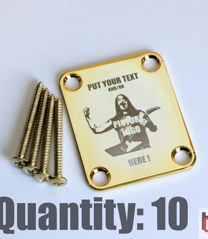 Custom Guitar Neck Plate - A Unique Canvas of Expression - Fender size