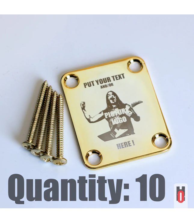 Custom Guitar Neck Plate - A Unique Canvas of Expression - Fender size