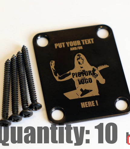 Custom Guitar Neck Plate - A Unique Canvas of Expression - Fender size