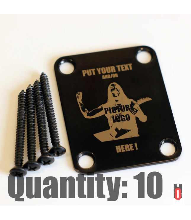 Custom Guitar Neck Plate - A Unique Canvas of Expression - Fender size