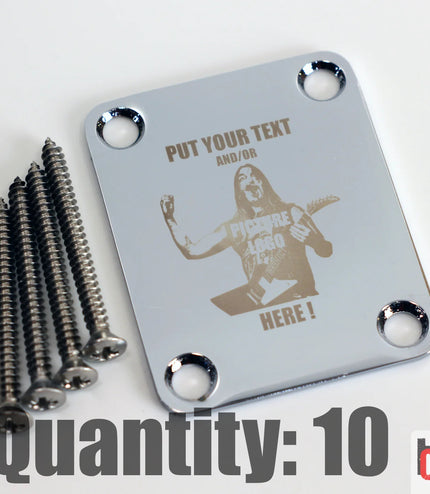 Custom Guitar Neck Plate - A Unique Canvas of Expression - Fender size