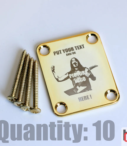 Custom Guitar Neck Plate - A Unique Canvas of Expression - Fender size