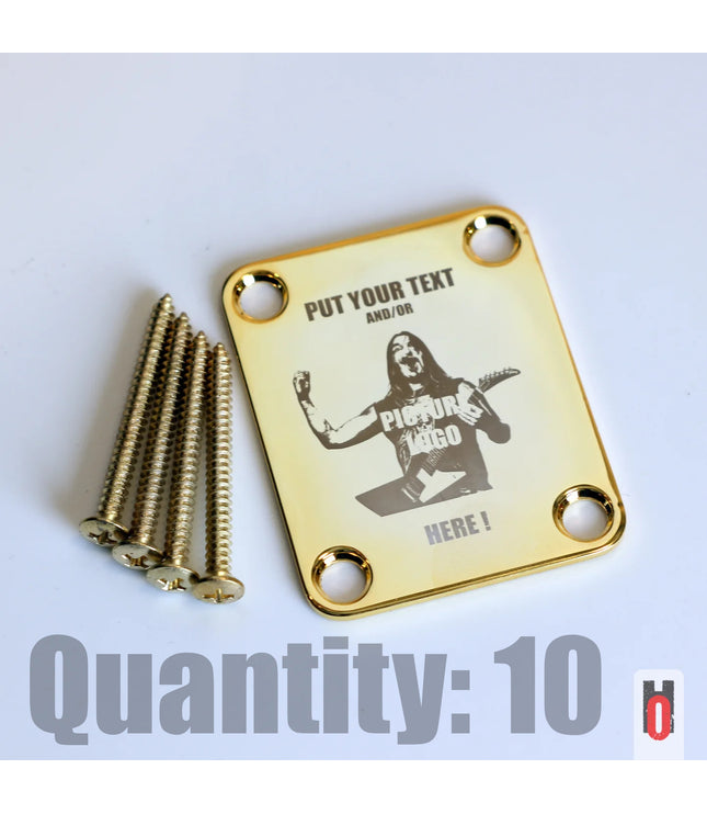 Custom Guitar Neck Plate - A Unique Canvas of Expression - Fender size