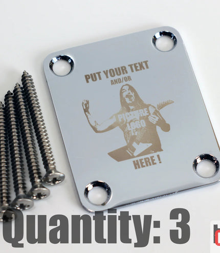 Custom Guitar Neck Plate - A Unique Canvas of Expression - Fender size