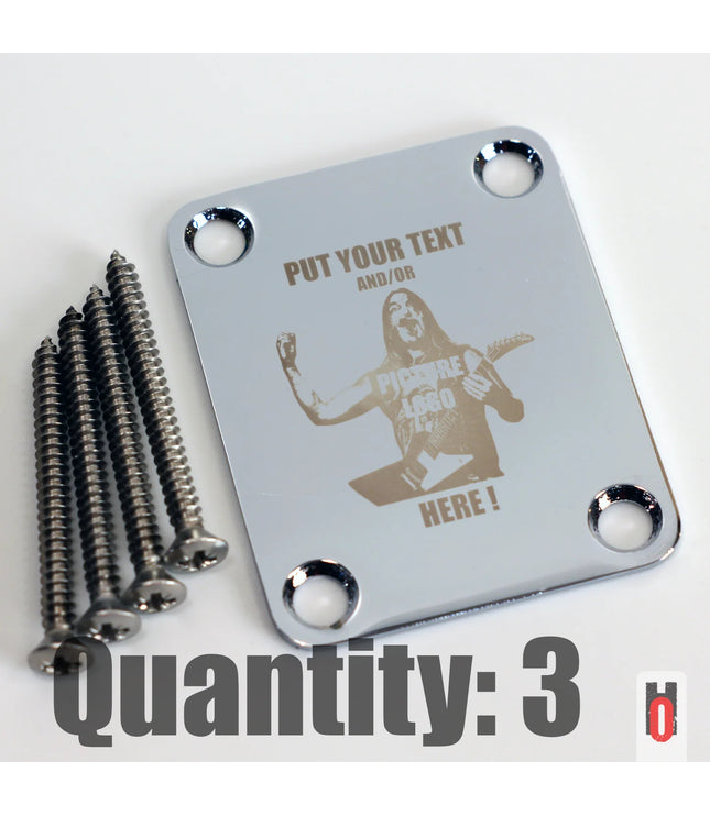 Custom Guitar Neck Plate - A Unique Canvas of Expression - Fender size