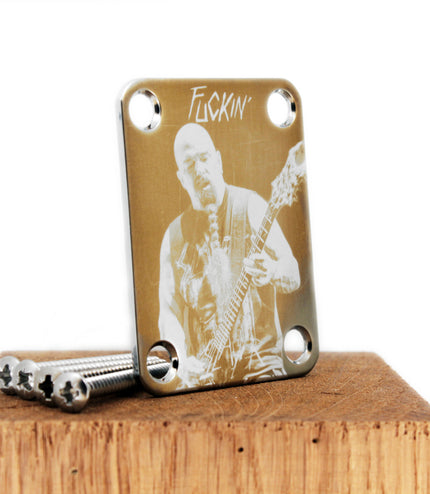 Custom Guitar Neck Plate - A Unique Canvas of Expression - Fender size