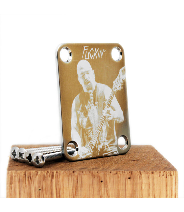 Custom Guitar Neck Plate - A Unique Canvas of Expression - Fender size