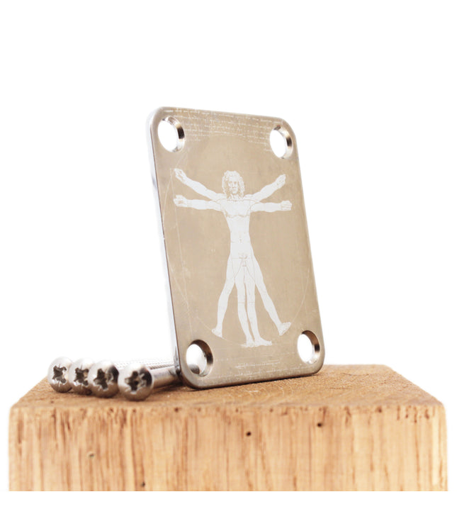 Guitar neck plate - Vitruvian - Fender size