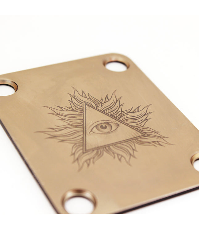 Guitar neck plate - The eye of providence - Fender size