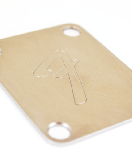 Guitar neck plate - Raw brass Fender genuine upgrade